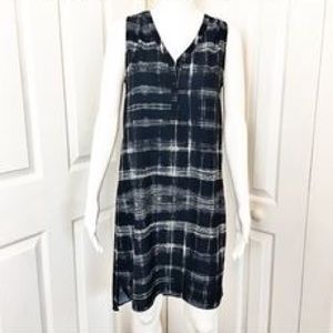 Navy Waverly grey dress